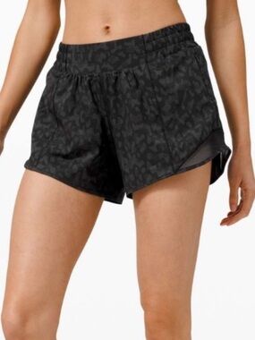 lululemon athletica black Athletic Running Shorts